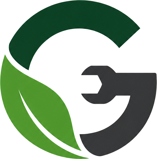 Grün Reparaturdienst Logo